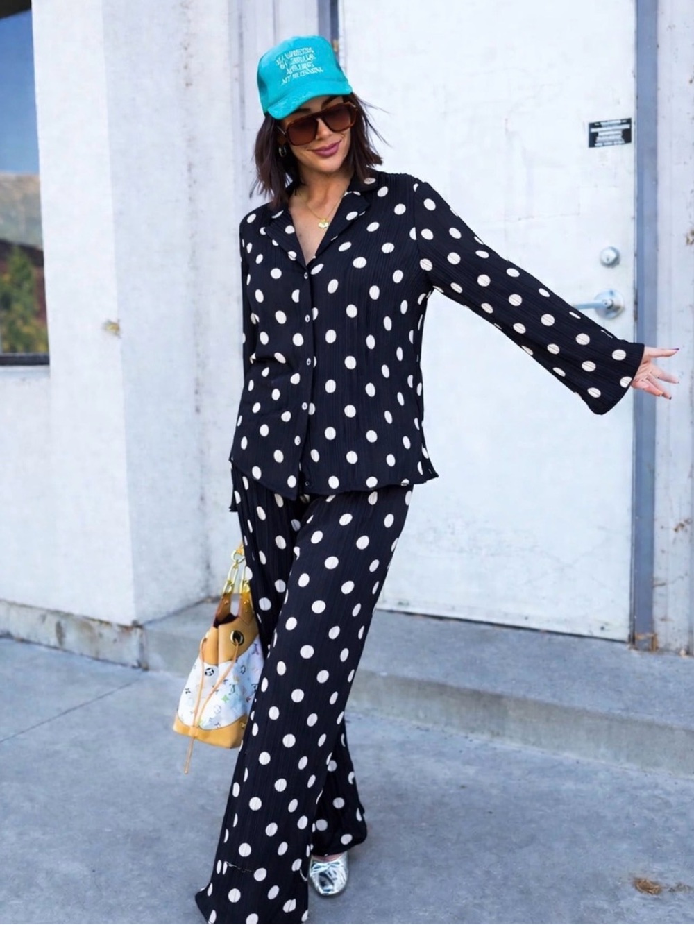Dressed in LALA Polka Dot Two-Piece Set - Picture 1 of 3